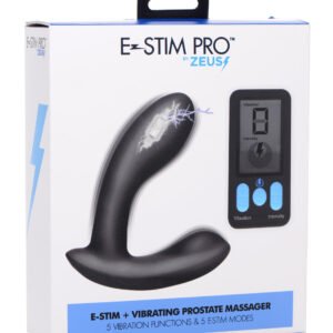 E-Stim and Vibrating Prostate Massager - Black