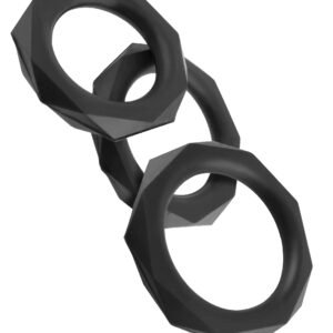 Fantasy C-Ringz Silicone Designer Stamina Set Black