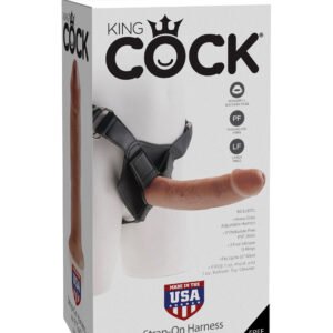 King Cock Strap-on Harness with 9 Inch Cock - Tan
