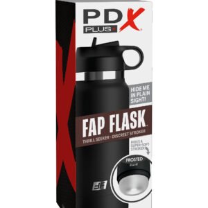 Fap Flask - Thrill Seeker - Black Bottle - Frosted