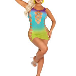 Seamless Ombre Mini Dress O/s - Ocean