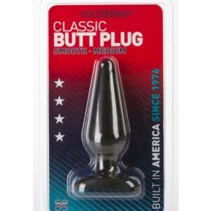 Classic Butt Plug Smooth - Medium - Black