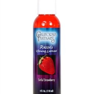 Razzels Warming Lubricant - Sinful Strawberry - 4 Oz. Bottle