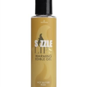 Sizzle Lips Warming Edible Gel - Hot Butter Rum - 4.2 Oz.