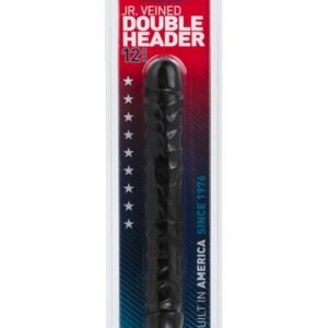Jr. Veined Double Header 12 Inches - Black