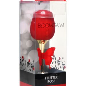 Bloomgasm Flutter Rose Sucking Rose with Butterfly Teaser - Red