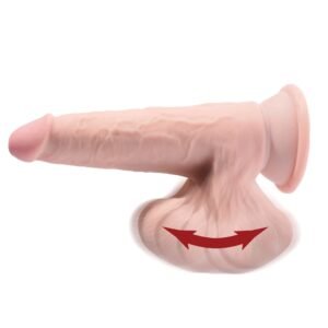 8 Inch Triple Density Cock With Swinging Balls - Light