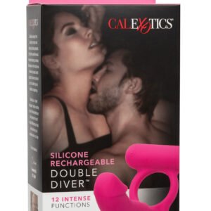 Silicone Rechargeable Double Diver - Pink