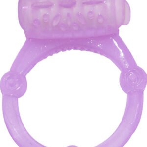 Humm Dinger Vibrating Penis Ring Clitoral Stiimulator - Purple
