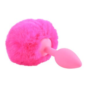 Neon Bunny Tail - Pink