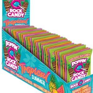 Popping Rock Tropical Summer 36 Pk Display - Mango Tango - Pineapple Express - Watermelon Sugar