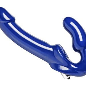 Revolver II Vibrating Strapless Strap on Dildo - Blue
