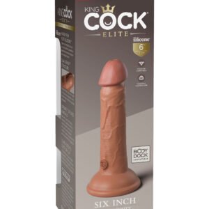 King Cock Elite 6 Inch Silicone Dual Density Cock - Tan