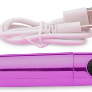 10x Rechargeable Vibrating Metallic Bullet - Purple