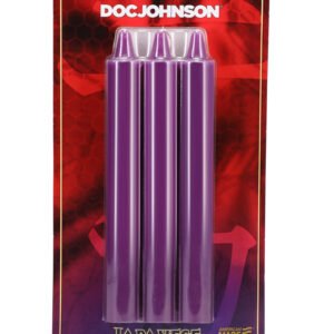 Japanese Drip Candles - 3 Pack - Purple