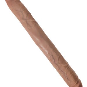 King Cock 16 Inch Thick Double Dildo - Tan