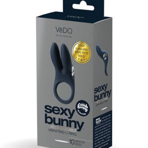 Sexy Bunny Rechargeable Ring - Black Pearl