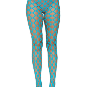 Jumbo Pothole Net Tights - Neon Blue - One Size