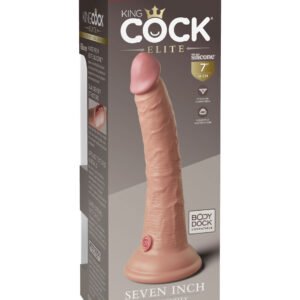 King Cock Elite 7 Inch Silicone Dual Density Cock - Light