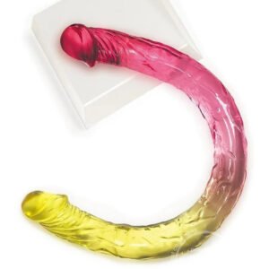 Shades - 17 Inch Double Dong - Pink and Yellow