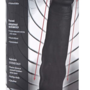 8x Auto Pounder Vibrating and Thrusting Dildo With Handle - Black