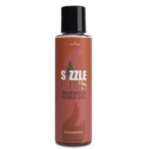 Sizzle Lips Warming Edible Gel - Strawberry - 4.2 Oz.
