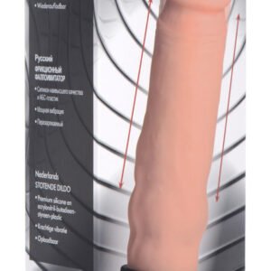 8x Auto Pounder Vibrating and Thrusting Dildo With Handle - Flesh