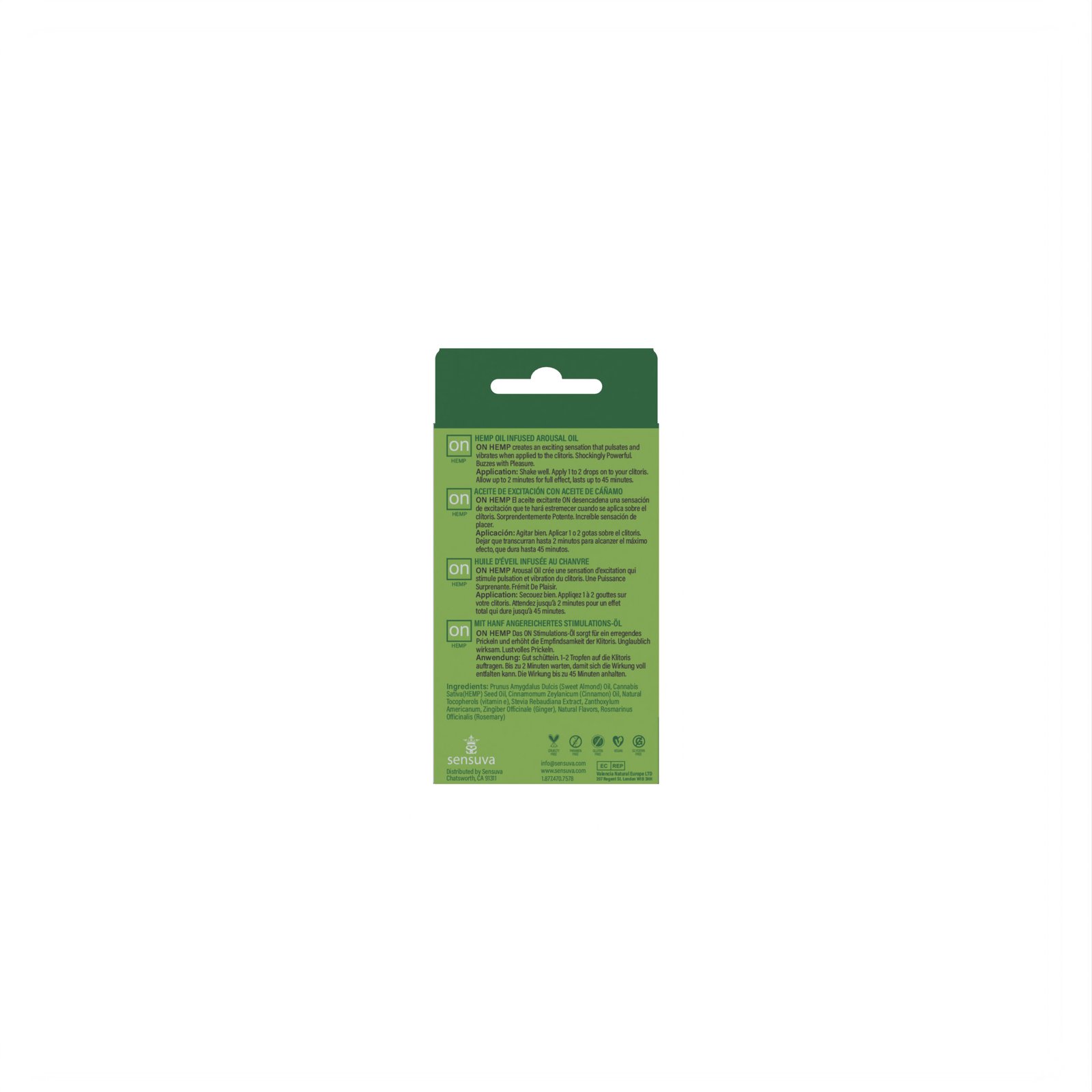 On Hemp Infused Arousal Oil -Medium Box - 0.17 Fl. Oz.