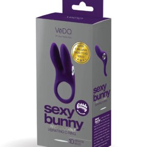 Sexy Bunny Rechargeable Ring - Deep Purple