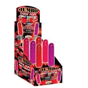 Jumbo Cock Pops - 6 Piece Display - Assorted Fruit Flavors