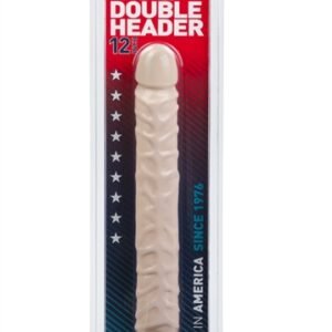 Jr. Veined Double Header 12 Inches - White