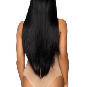 33 Inch Long Straight Wig - Black