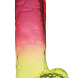 Shades - 8 Inch Gradient Dong - Pink and Yellow