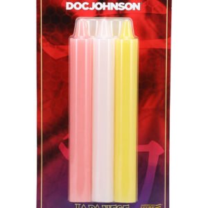 Japanese Drip Candles - 3 Pack - Pink, White, Yellow