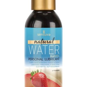Natural Water-Based Personal Lubricant - Strawberry 4 Fl. Oz. (125ml) Bottle