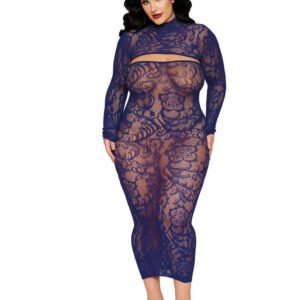 Bodystocking Gown and Shrug Dmnd - Queen - Eclipse