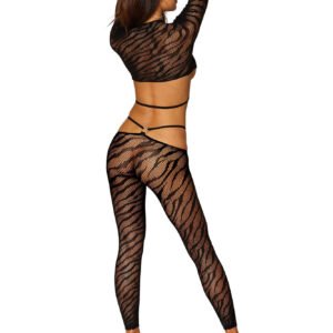 Ls Bralette and Legging - One Size - Black