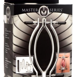 Pussy Tugger Adjustable Pussy Clamp With Leash - Silver