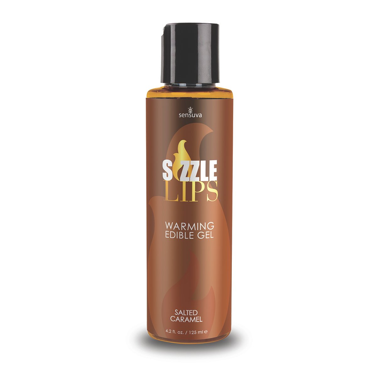 Sizzle Lips Warming Edible Gel - Salted Caramel - 4.2 Fl. Oz. / 125 ml