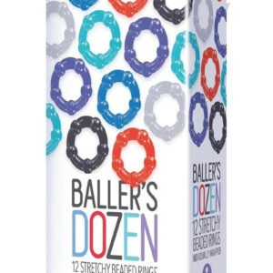 The 9's - Baller Dozen Beaded - 12 Pc Cock Ring Set