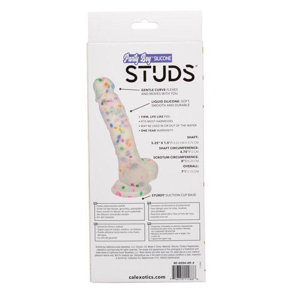 Party Boy Silicone Studs 5.25"/13.25 Cm