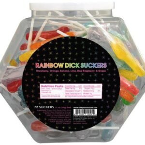 Rainbow Dick Suckers - 72 Pack