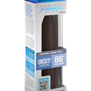 Fantasy X-Tensions Elite Uncut 7 Inch Extension Sleeve - Brown