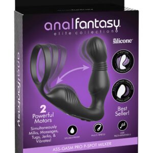 Anal Fantasy Elite Ass-Gasm P-Spot Milker - Black